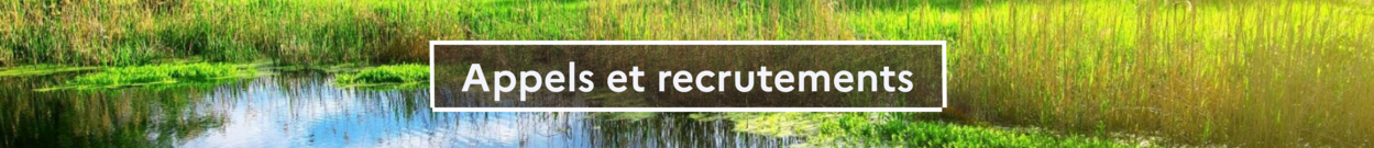 Appels et recrutements